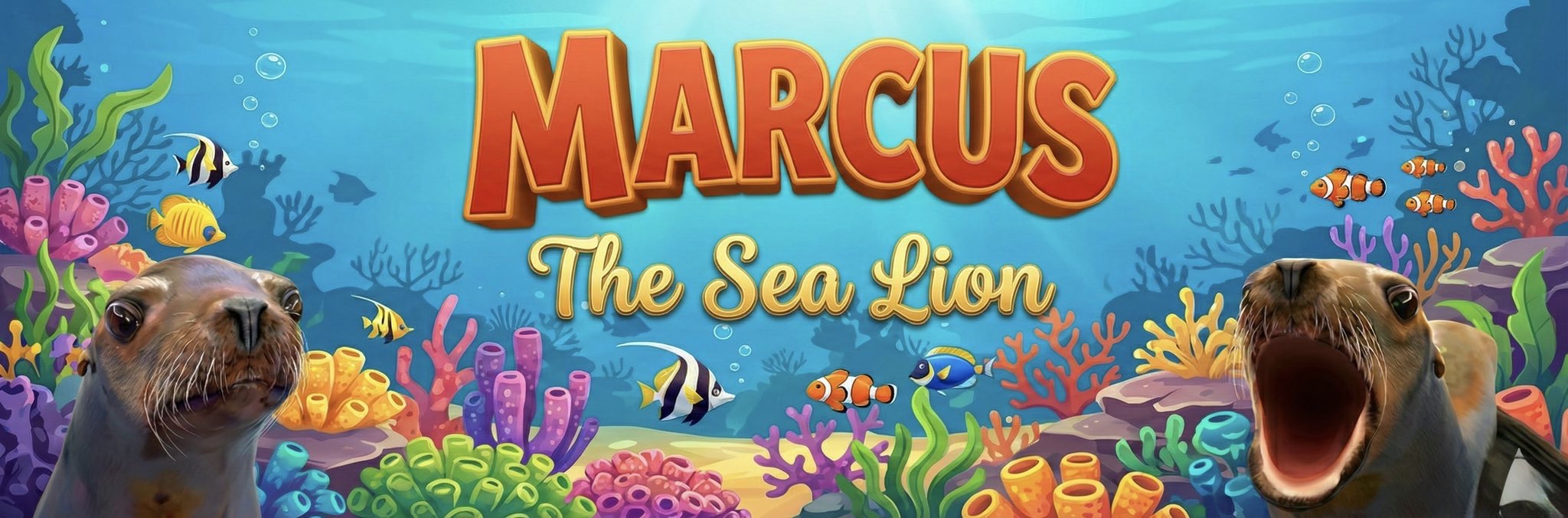Marcus The Sea Lion Banner